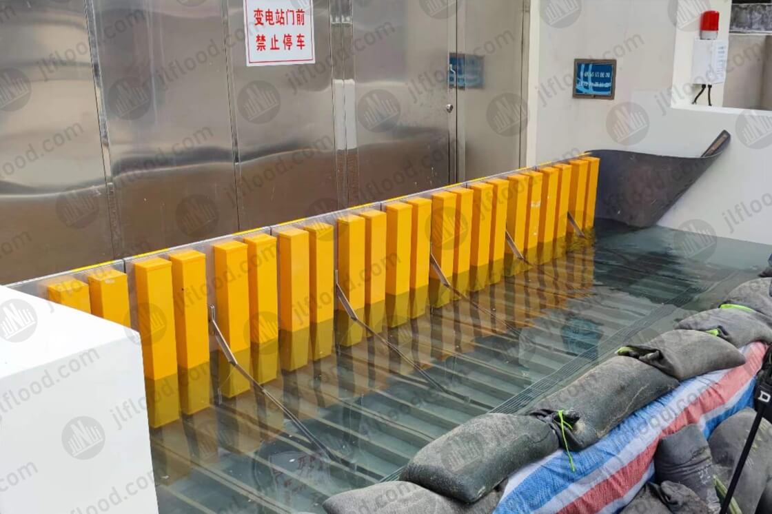 Flood Barrier at Substation Gate