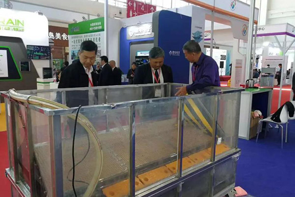 Automatic flood barrier showed at the exhibition