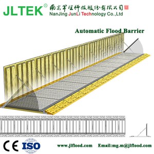 Automatic flood barrier, Surface installation metro type: Hm4d-0006E