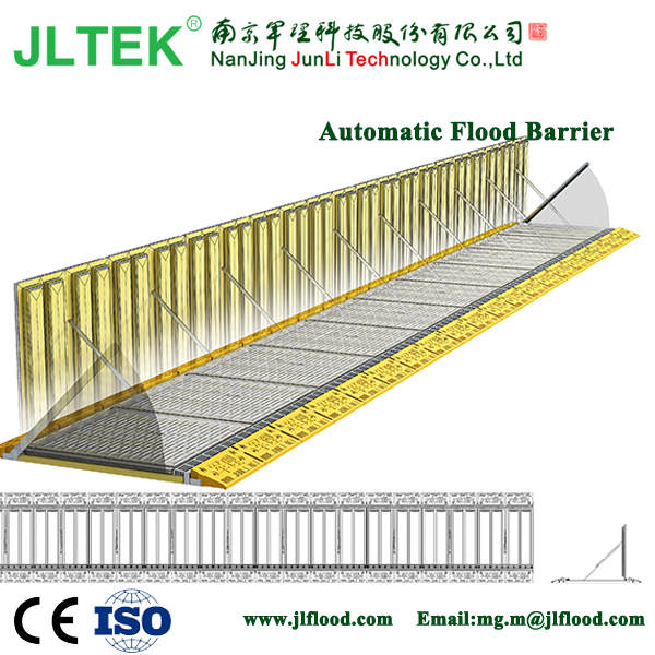 China wholesale Quick Dams For Garage - Surface installation metro type automatic flood barrier Hm4d-0006E – JunLi