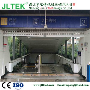 Surface type Automatic flood barrier for Metro